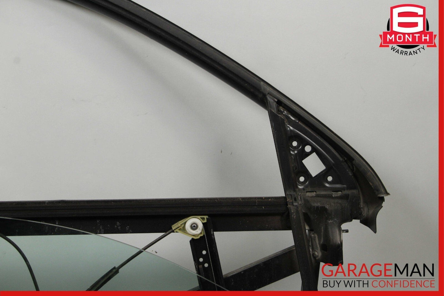 03-06 Porsche Cayenne 955 Front Right Door Window Frame Glass Panel Plate Assy