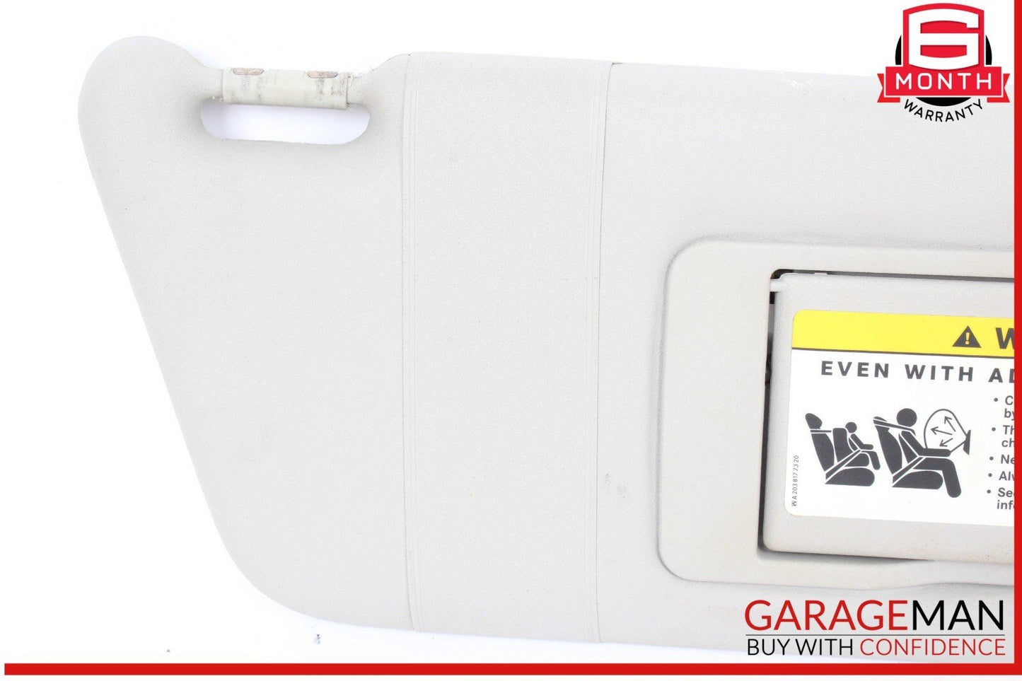 01-07 Mercedes W203 C350 Sport Front Right Side Sunvisor Sun Visor Gray OEM