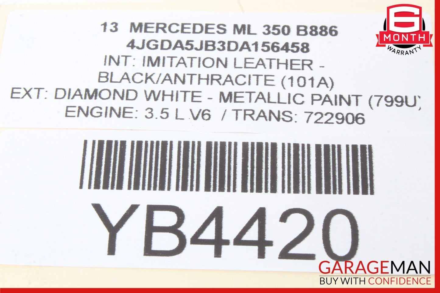 12-19 Mercedes W166 ML350 GL450 GLE350 Front Right Side Door Control Module OEM