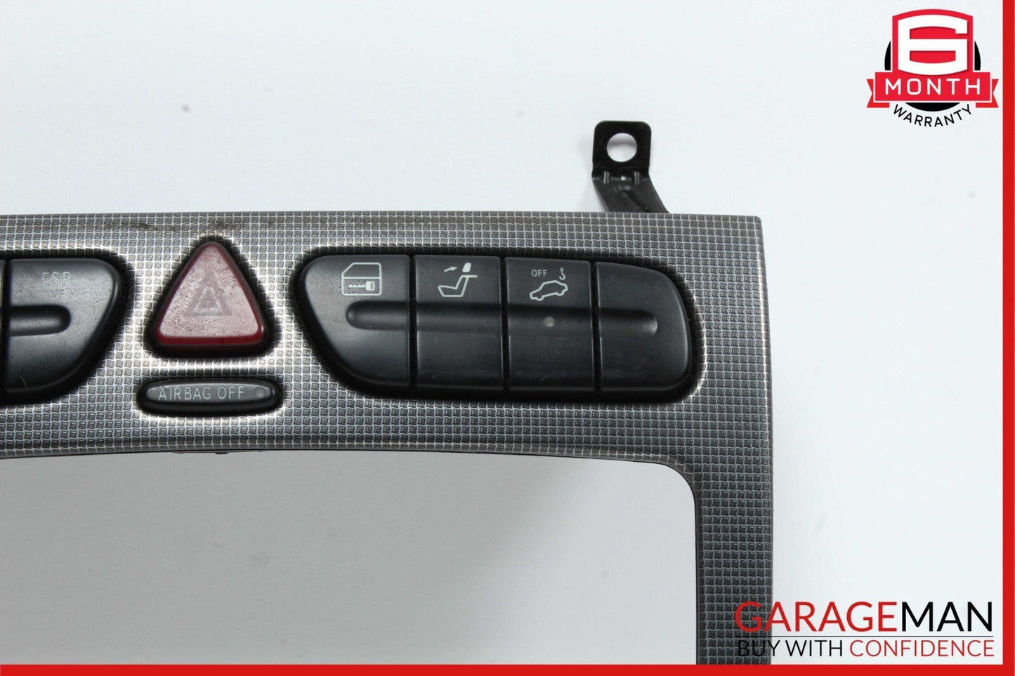 01-04 Mercedes W203 C230 Center Dash Radio Bezel Trim Switch Assembly OEM