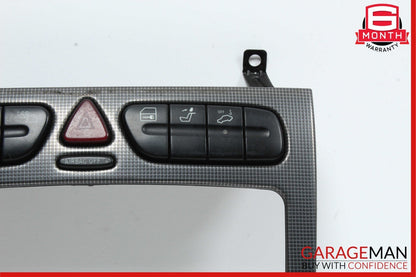 01-04 Mercedes W203 C230 Center Dash Radio Bezel Trim Switch Assembly OEM