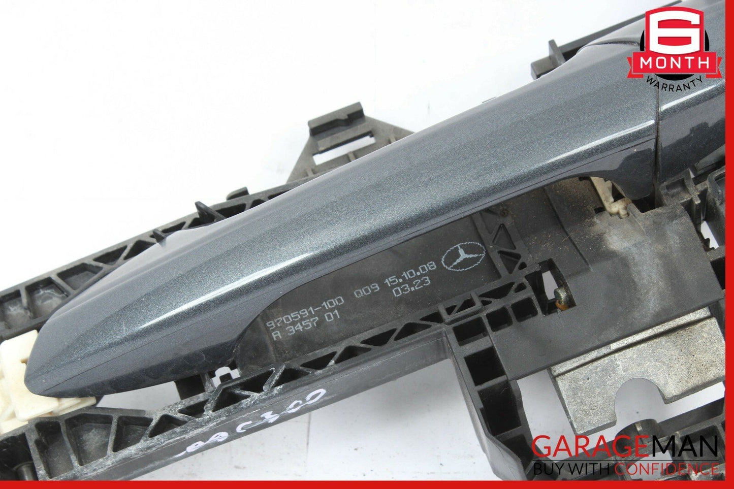 08-11 Mercedes W204 C300 C350 Rear Left Driver Side Exterior Door Handle Grey