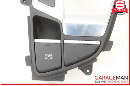 17-19 Audi Q7 Gear Shift Shifter Trim Cover Panel w/ Parking Brake Switch OEM