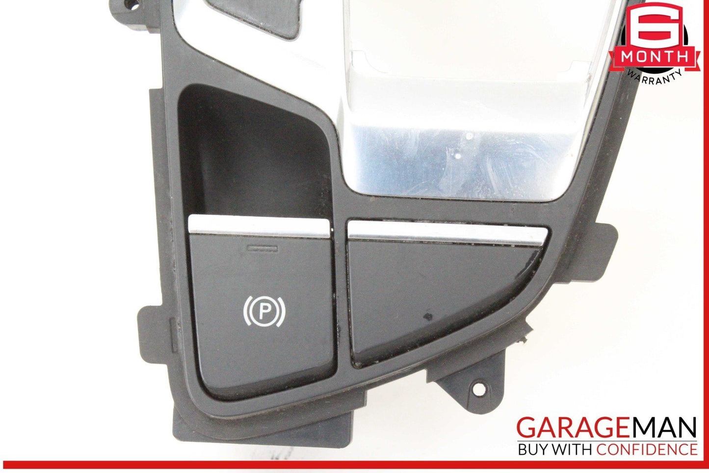 17-19 Audi Q7 Gear Shift Shifter Trim Cover Panel w/ Parking Brake Switch OEM