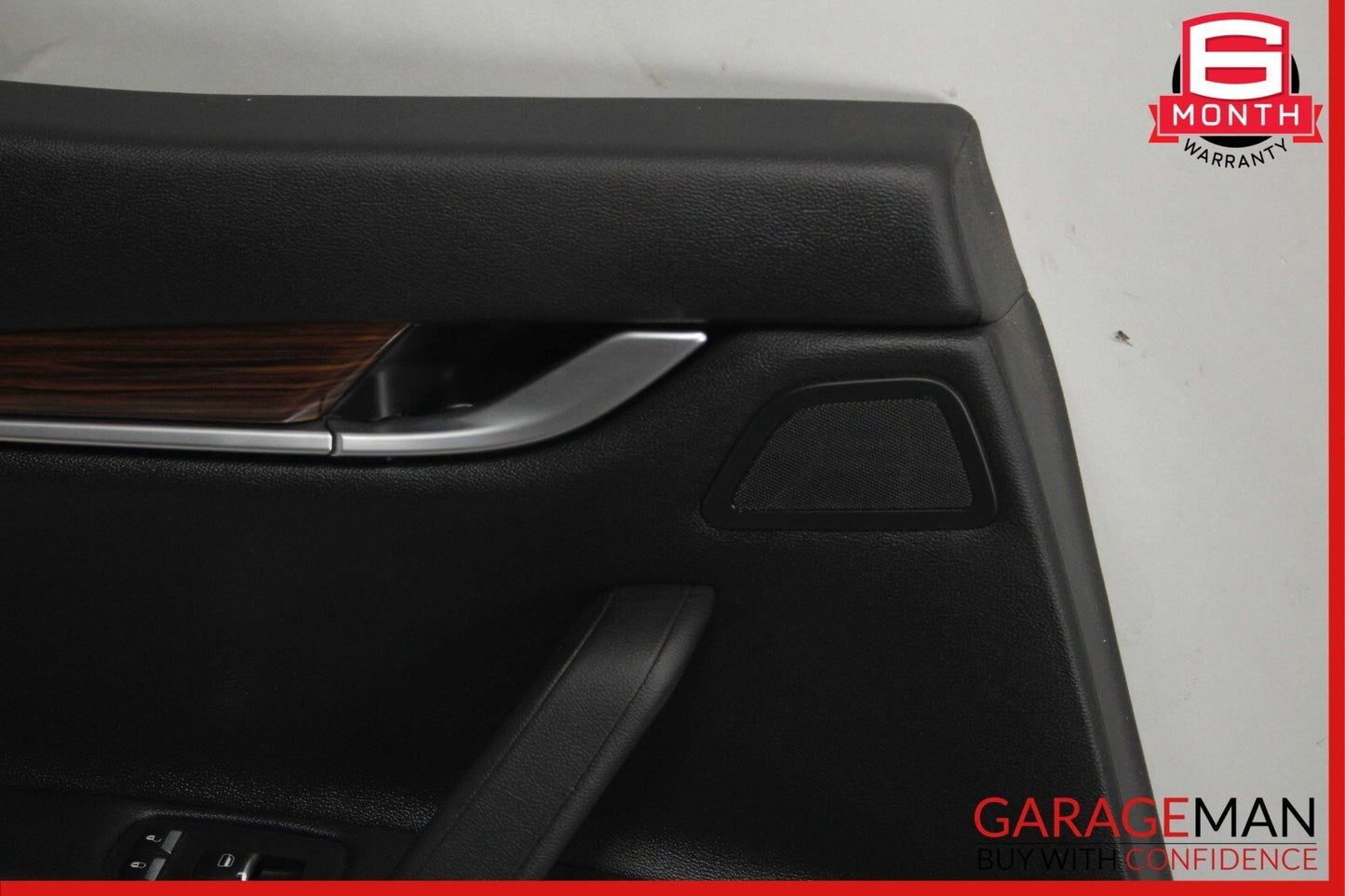 14-17 Maserati Ghibli Rear Left Side Complete Interior Door Panel Cover Black