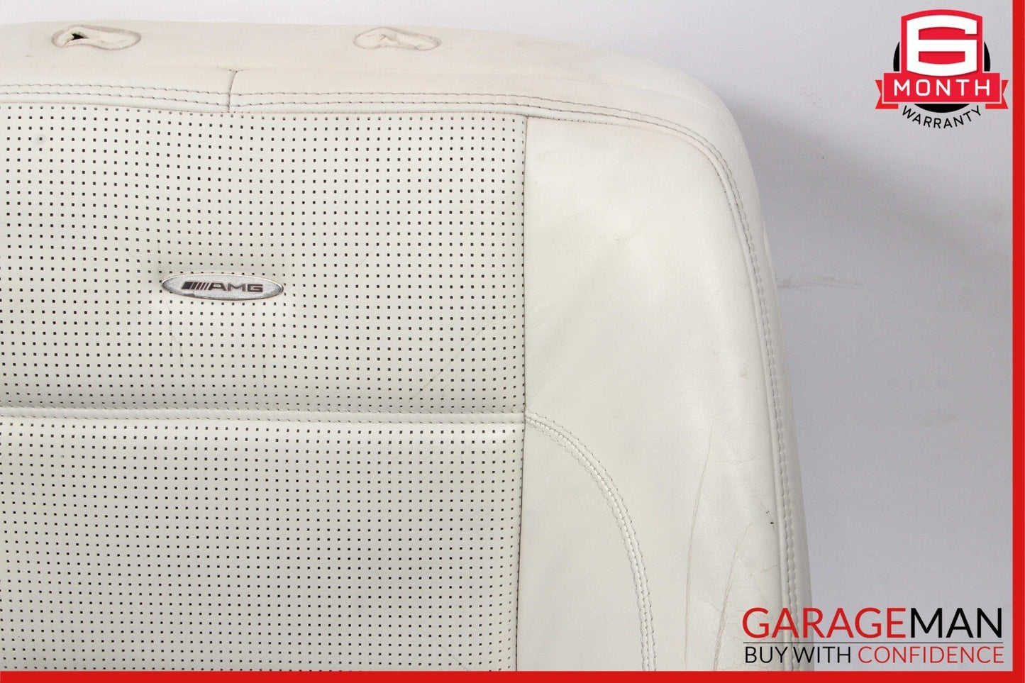 08-13 Mercedes W221 S63 AMG Front Right / Left Side Top Upper Seat Cushion White