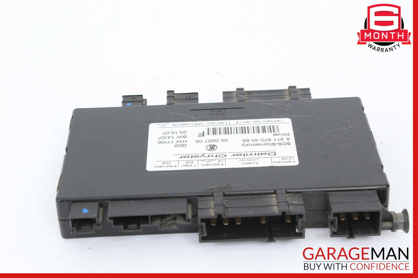 03-12 Mercedes X164 GL450 ML63 R350 SLK350 Seat Control Module Left Side OEM
