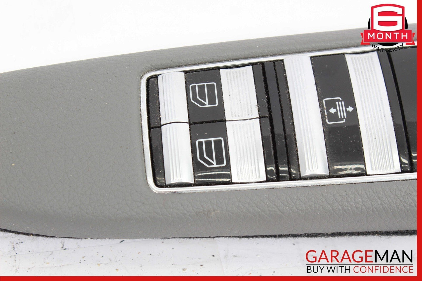 07-13 Mercedes W221 S550 Rear Left Side Door Window Switch Control Trim Gray OEM