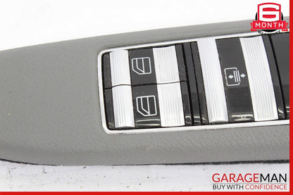 07-13 Mercedes W221 S550 Rear Left Side Door Window Switch Control Trim Gray OEM