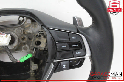 18-22 Honda Accord Sport Steering Wheel w/ Paddle Shifters Black OEM