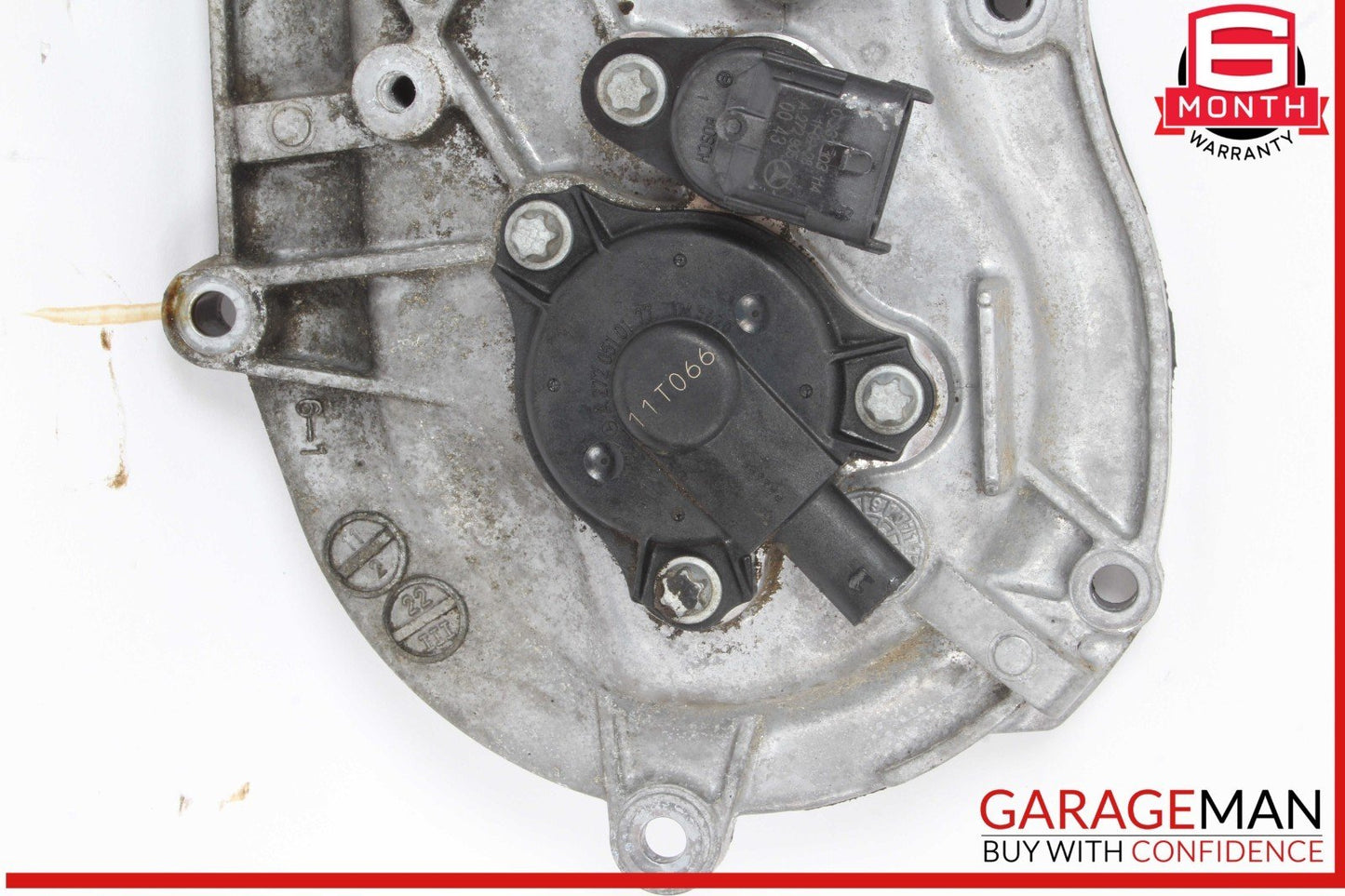 05-13 Mercedes W212 E350 S550 Front Right Engine Timing Chain Cover Plate OEM