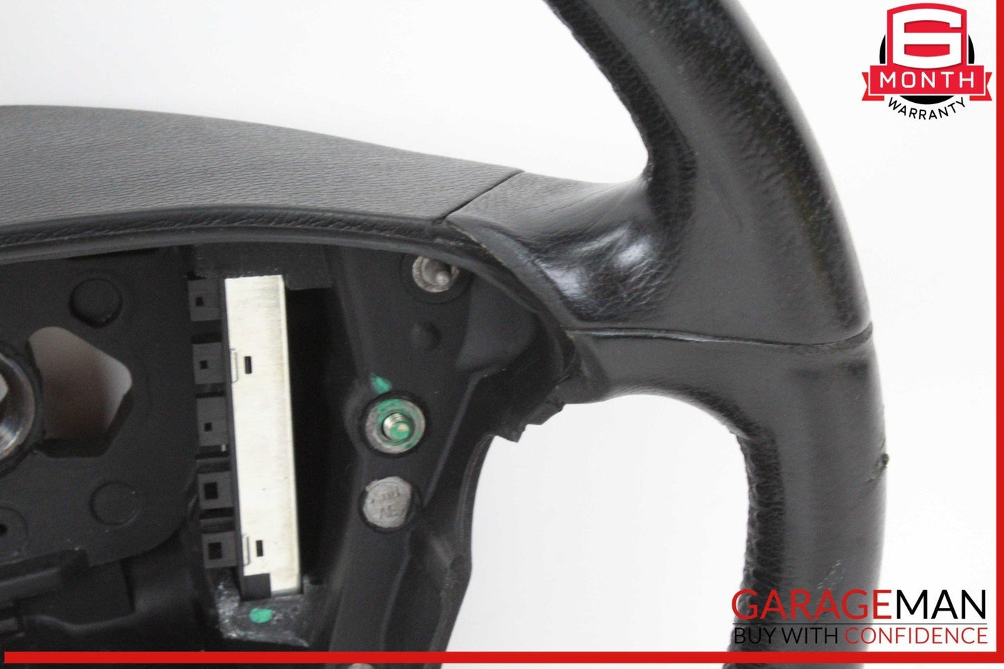 06-09 Mercedes W211 E550 CLS550 Front Left Side 4 Spoke Steering Wheel Black OEM