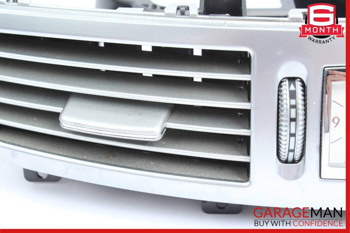 07-13 Mercedes W221 S350 S550 S600 Center Dash A/C Air Vent Trim Clock Assembly
