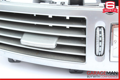 07-13 Mercedes W221 S350 S550 S600 Center Dash A/C Air Vent Trim Clock Assembly