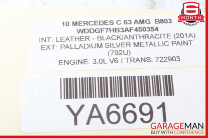 08-18 Mercedes W204 C63 E350 Front Right Side Door Control Module OEM