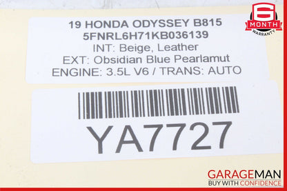 11-24 Honda Odyssey Interior Roof Overhead Dome Reading Light Lamp OEM