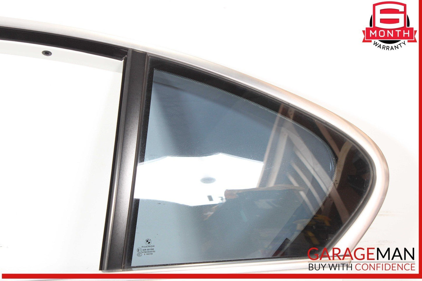 11-16 BMW 528i 535i 550i Rear Left Driver Side Door Shell Panel White OEM
