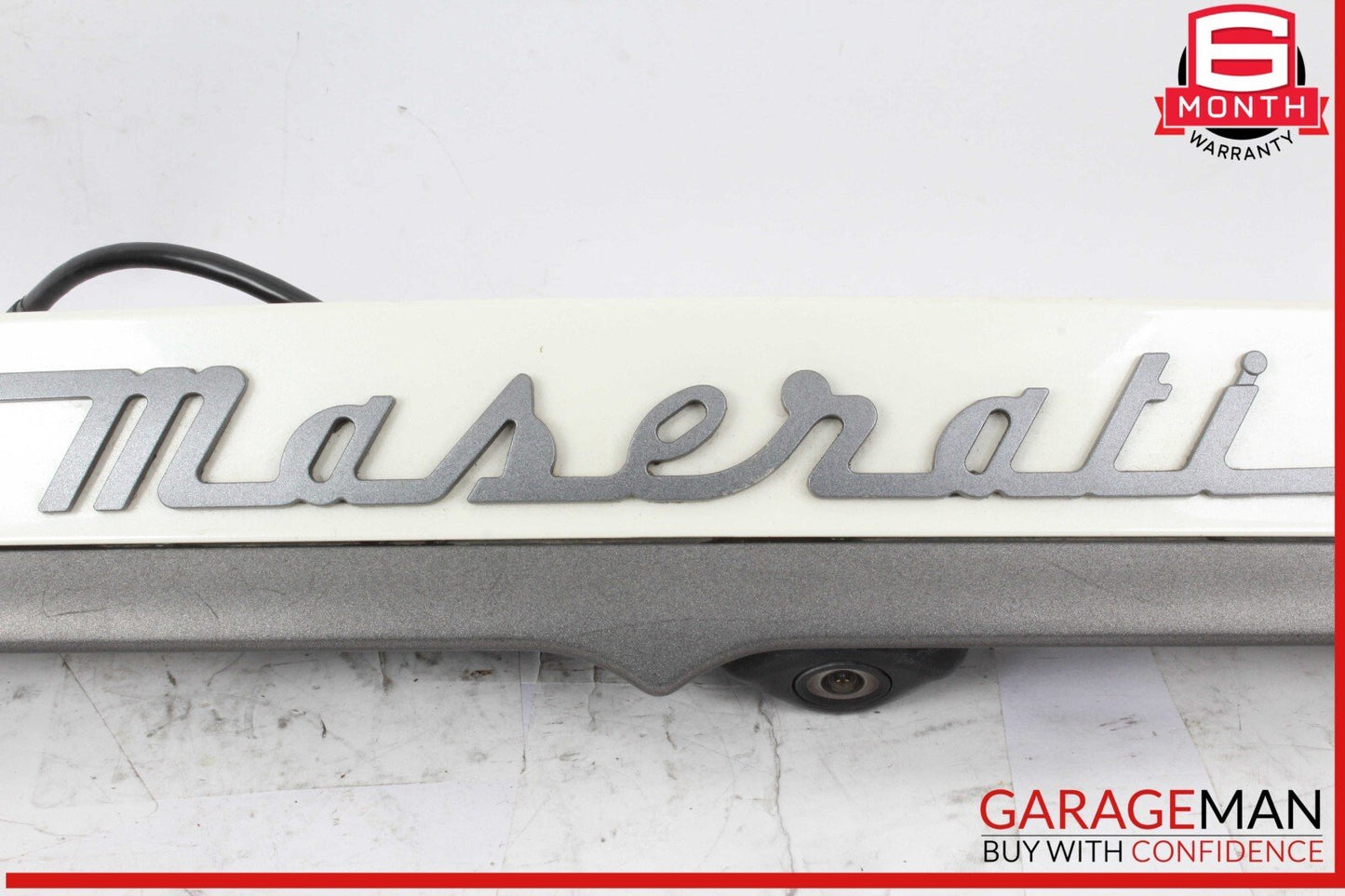 14-17 Maserati Ghibli Rear Trunk Lid Finisher Trim Light Bar w/ Camera OEM