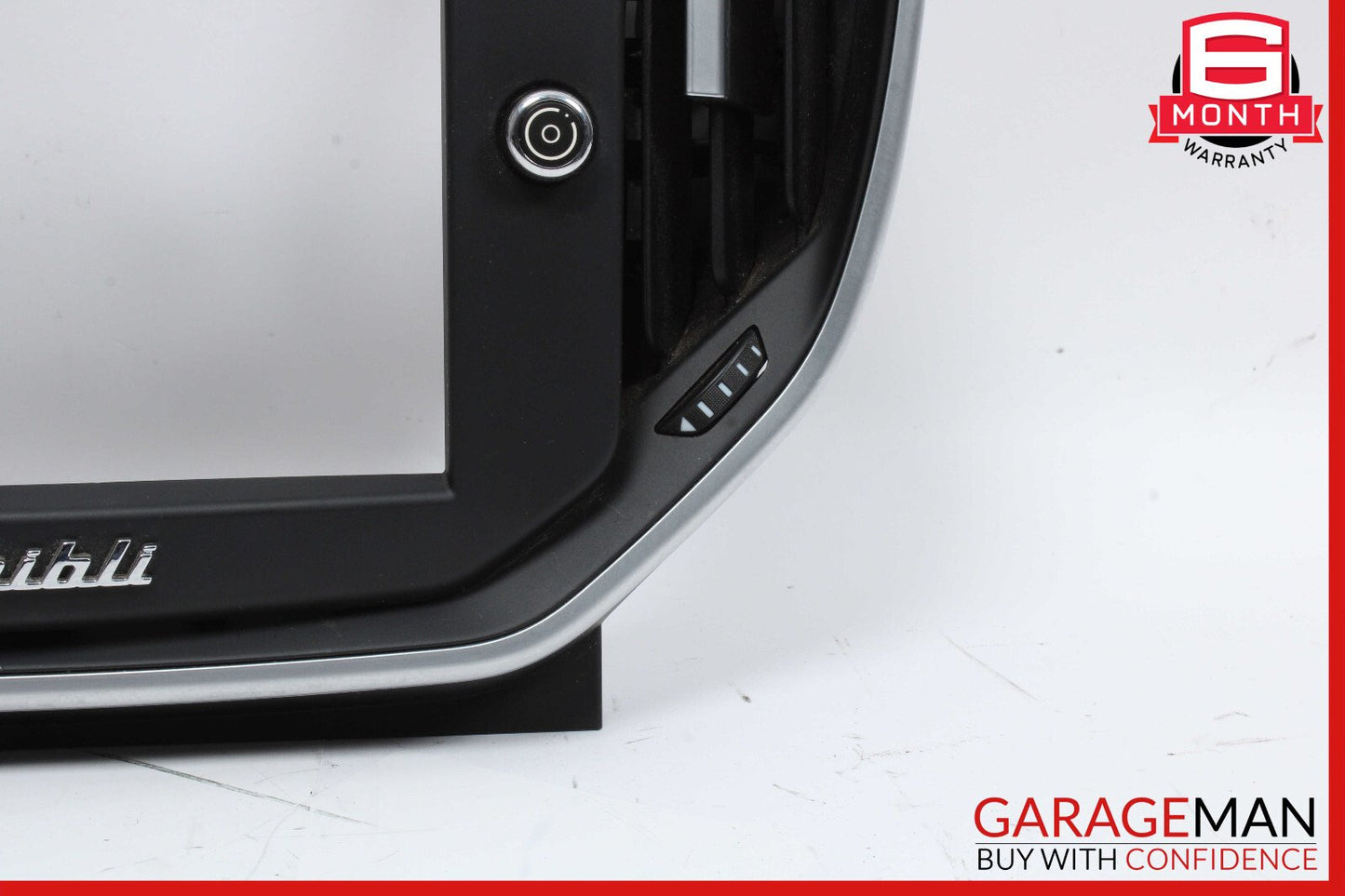 14-17 Maserati Ghibli Center Dash Display Surround A/C Air Vent Trim Assembly