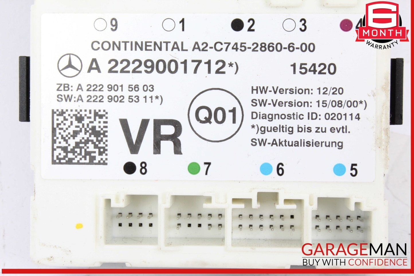15-20 Mercedes W205 C300 C350e Front Right Side Door Control Module OEM