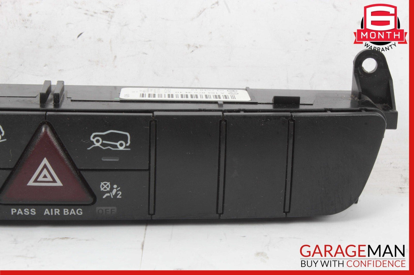 06-12 Mercedes W164 ML350 GL450 Center Console Hazard Control Switch Panel