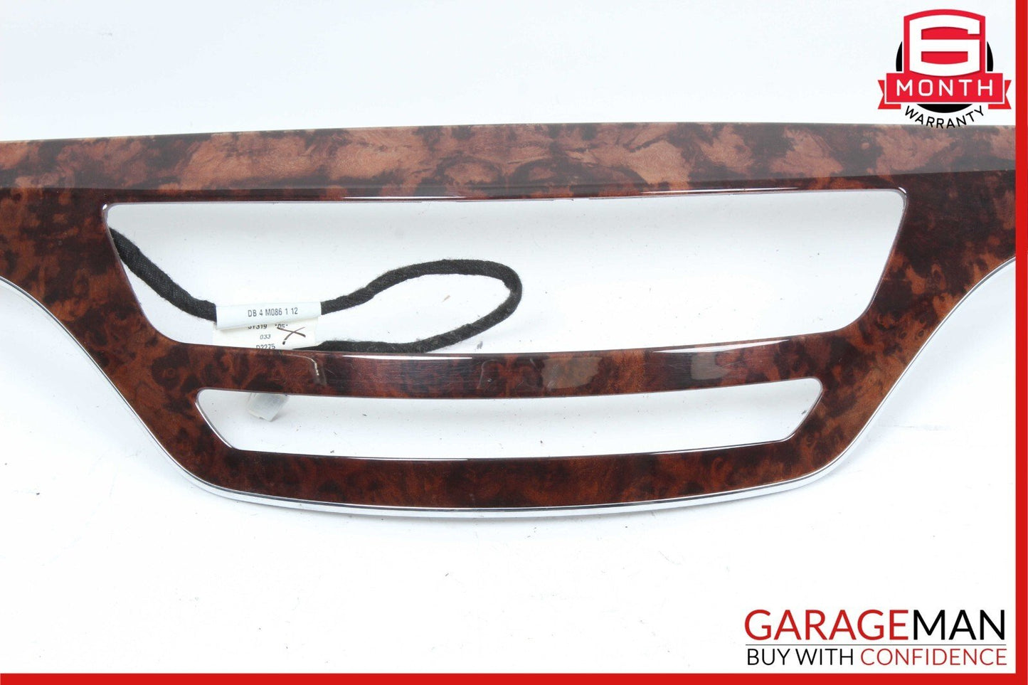 07-09 Mercedes W221 S450 S550 Front Dash Dashboard Center Trim Bezel Cover Wood