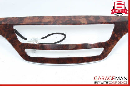 07-09 Mercedes W221 S450 S550 Front Dash Dashboard Center Trim Bezel Cover Wood