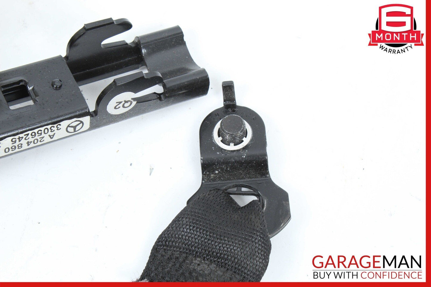 08-14 Mercedes W204 C300 C350 C250 Front Left Passenger Seat Belt Black OEM