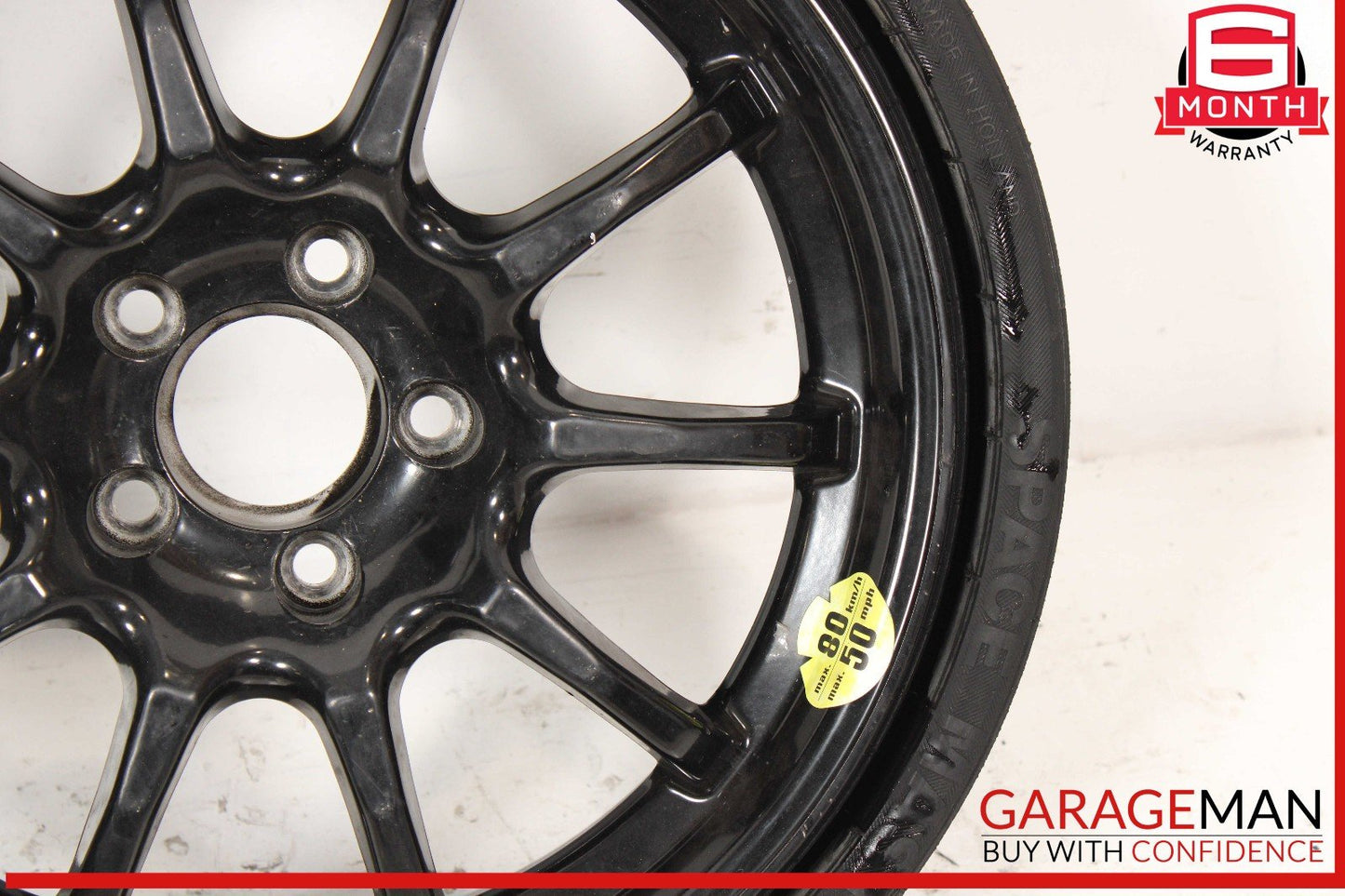 03-12 Mercedes R230 SL500 SL550 Emergency Spare Tire Wheel Donut Rim 17" R17