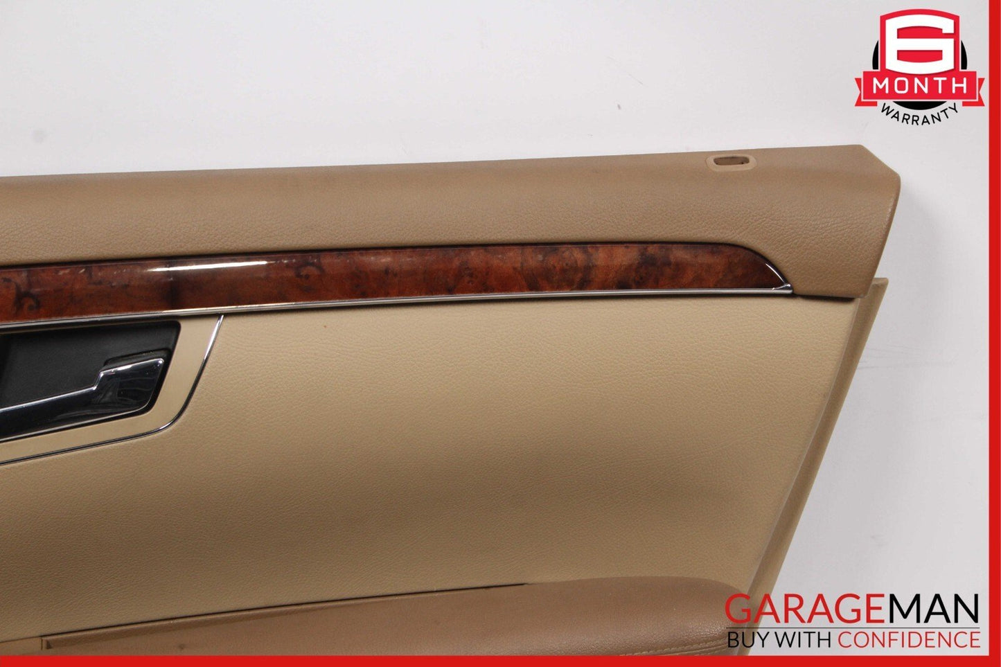 07-09 Mercedes W221 S550 Front Right Side Interior Door Panel Cover Assy Brown