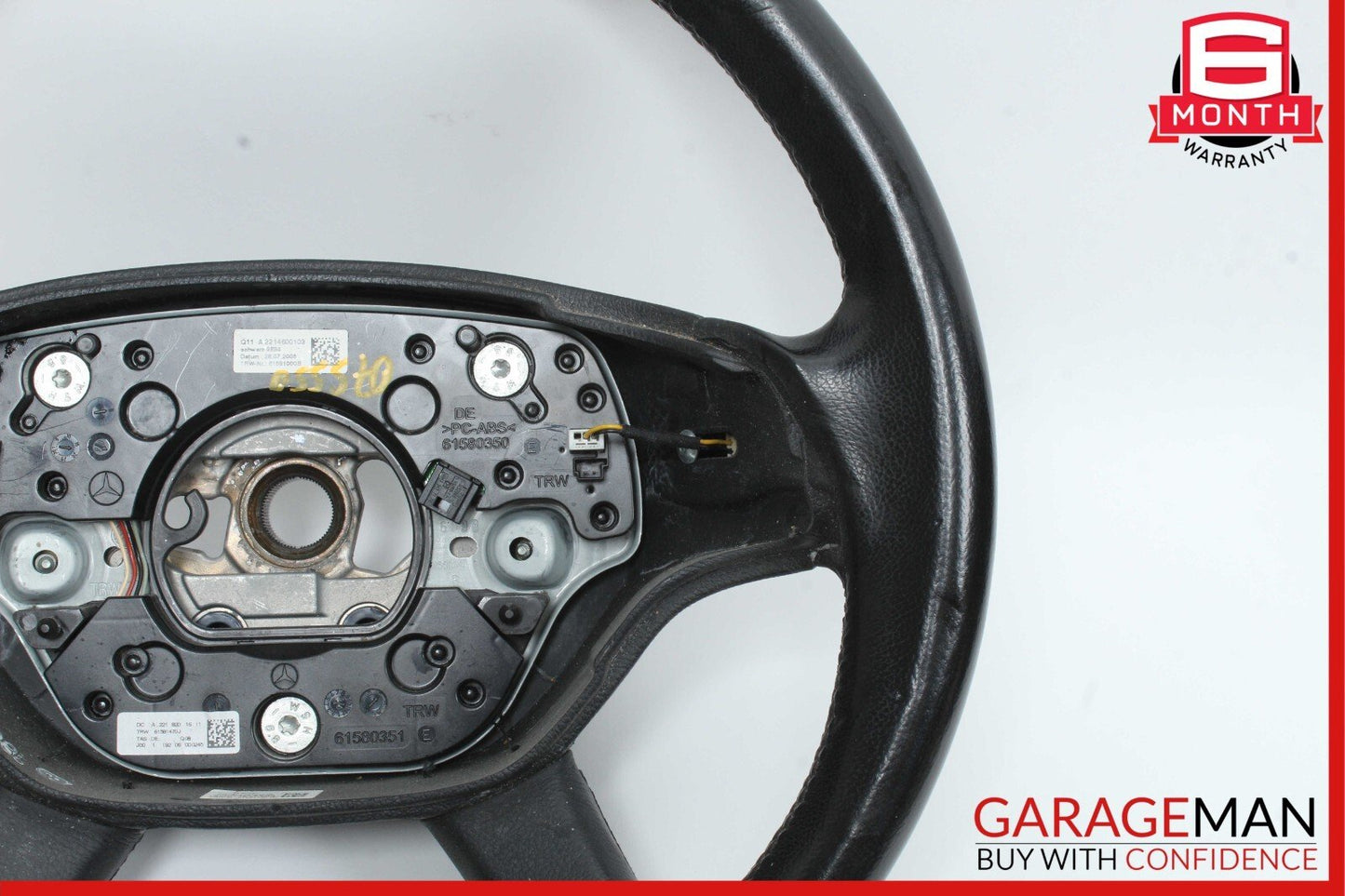 07-09 Mercedes W221 S550 CL550 Steering Wheel w/ Paddle Shifters Black OEM