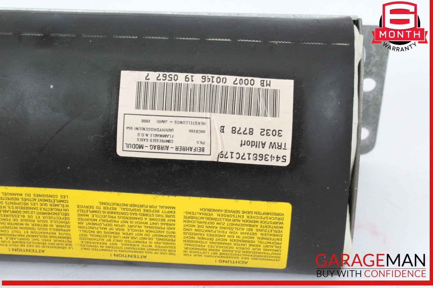97-04 Mercedes R170 SLK320 E320 Dashboard Front Right Side Airbag Air Bag OEM