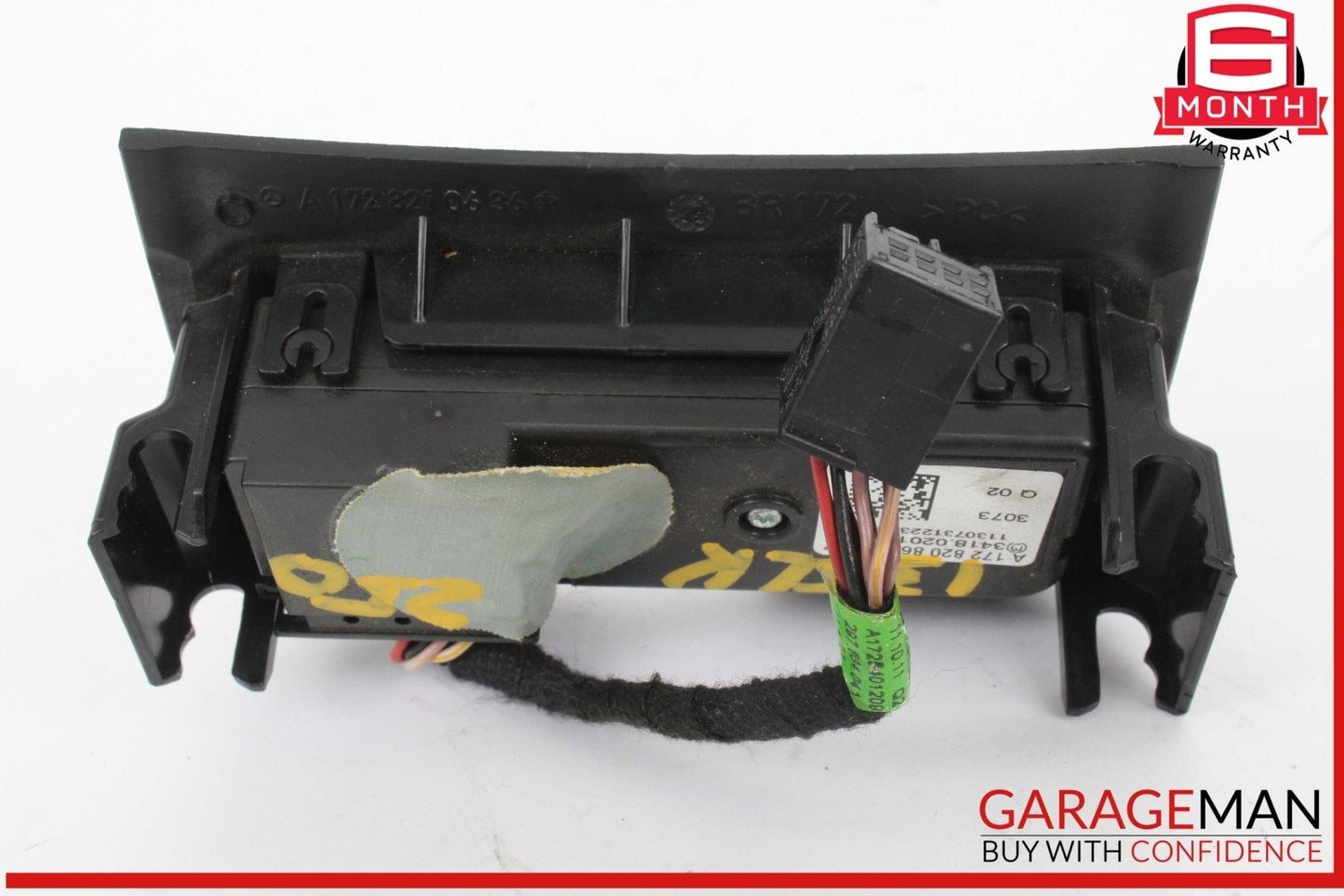 12-20 Mercedes R172 SLK250 C350 Overhead Emergency Panel Controller Switch Black