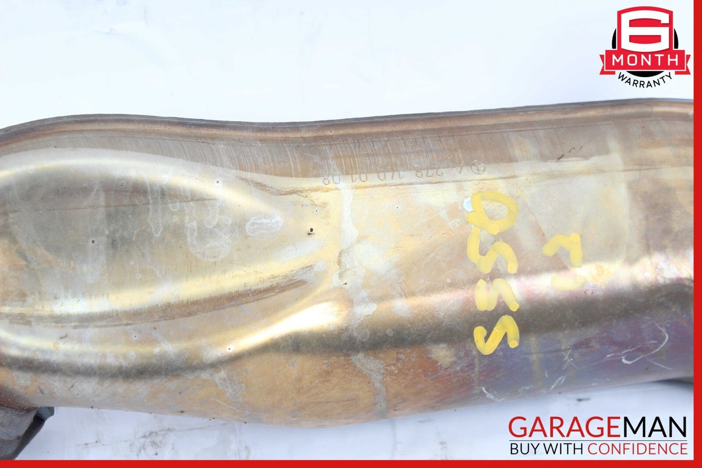 11-14 Mercedes S550 CL550 M278 4.7L V8 Left Side Exhaust Manifold Pipe OEM