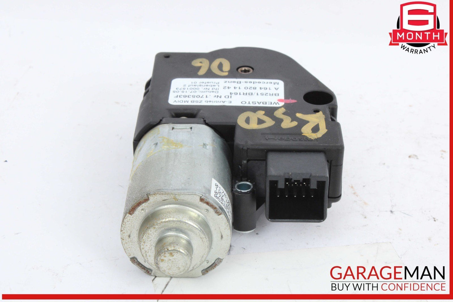 06-13 Mercedes W251 R350 4MATIC Panoramic Sunroof Sun Roof Motor 1648201442 OEM