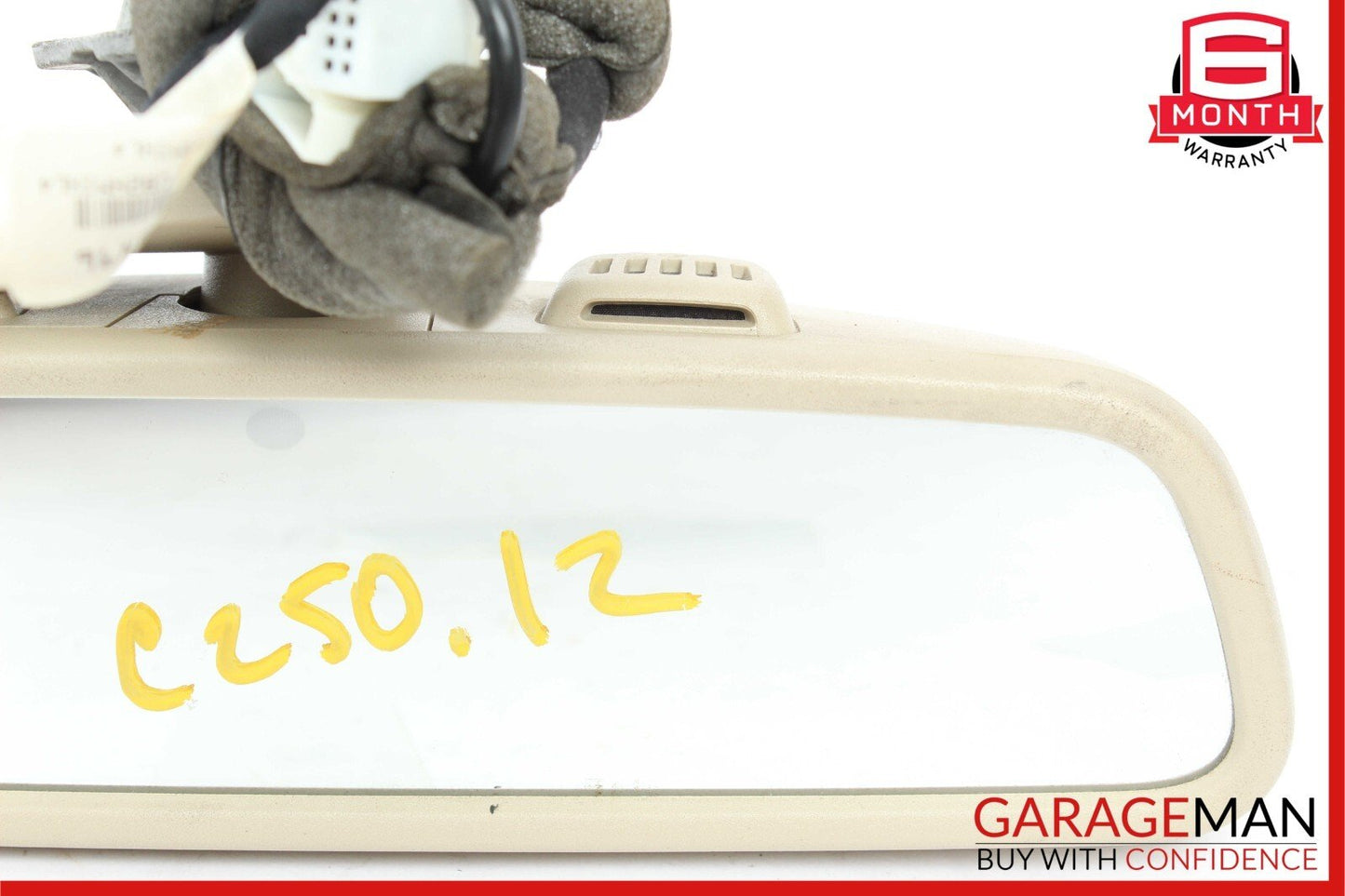 12-14 Mercedes W204 C250 C300 Interior Rear View Mirror Beige OEM