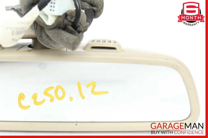 12-14 Mercedes W204 C250 C300 Interior Rear View Mirror Beige OEM