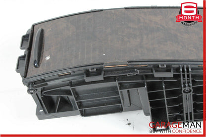 07-11 Mercedes CLS500 Rear Center Console Armrest Storage Compartment Walnut OEM