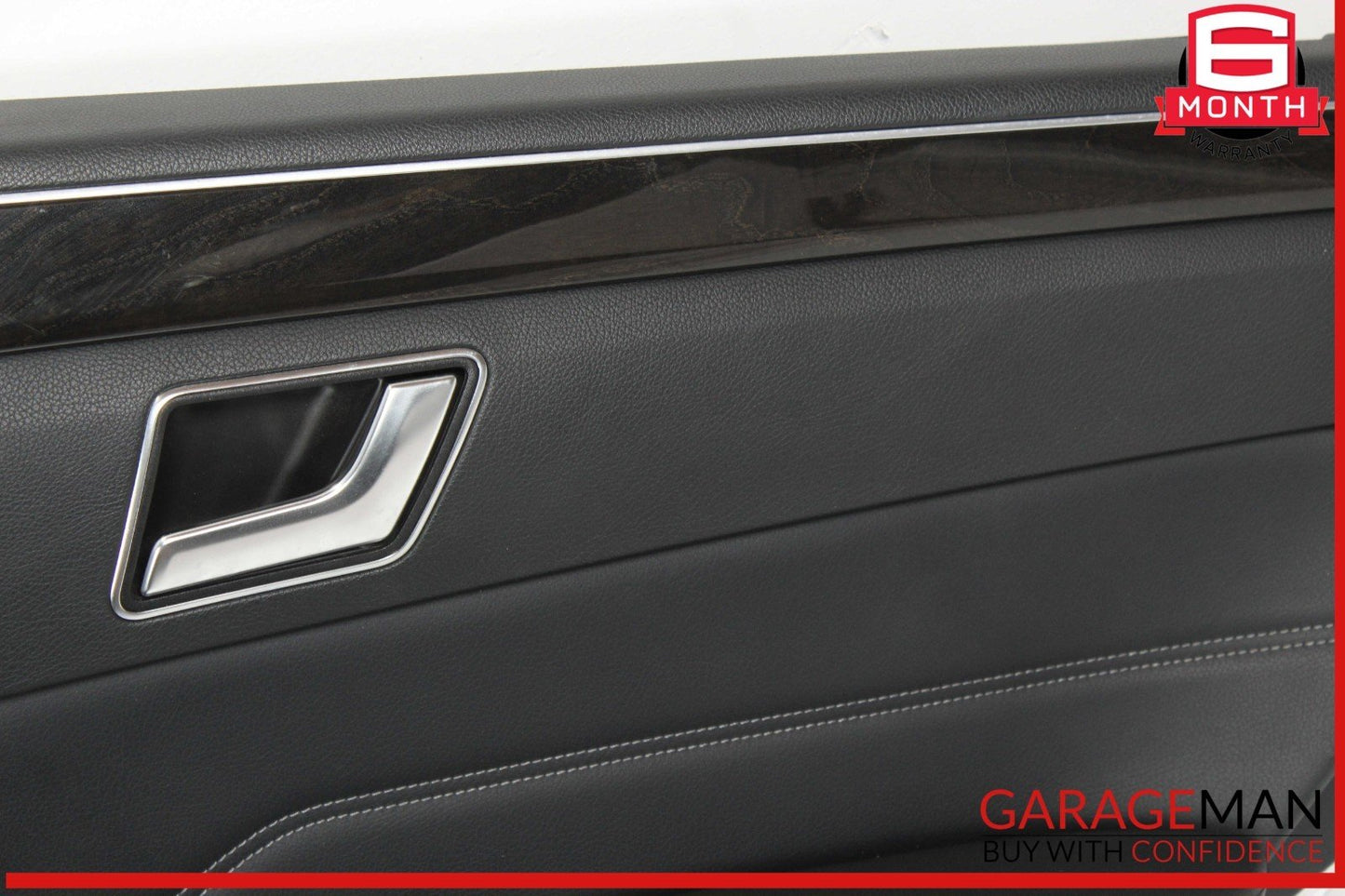 14-16 Mercedes W212 E350 E550 Rear Right Interior Door Panel Leather Black OEM