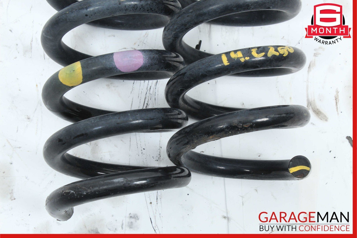 08-14 Mercedes W204 C250 C350 Rear Right and Left Suspension Coil Spring Set OEM