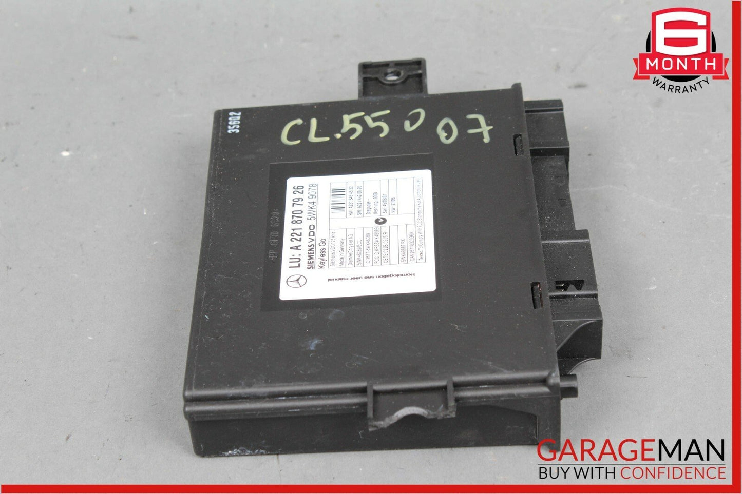 07-14 Mercedes W216 CL550 CL63 AMG S550 Keyless Go Control Module 2218707926 OEM