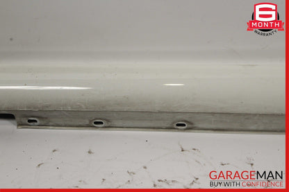 08-14 Mercedes W204 C250 AMG Sport Left Side Skirt Rocker Panel Calcite White