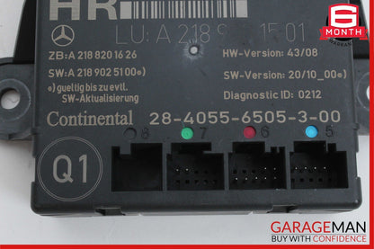 08-18 Mercedes W204 C250 C300 CLS550 Rear Right Side Door Control Module OEM