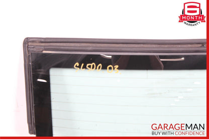 03-12 Mercedes R230 SL500 SL55 AMG Rear Back Windshield Glass Clear OEM