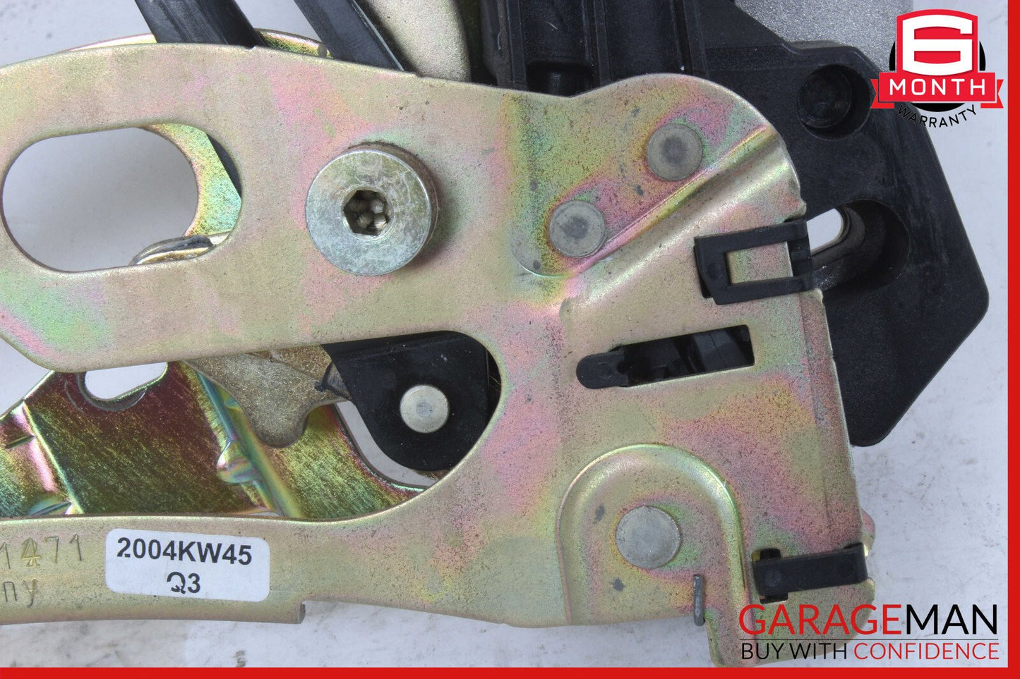 03-12 Mercedes R230 SL500 Convertible Right Trunk Frame Lock Cylinder Bracket
