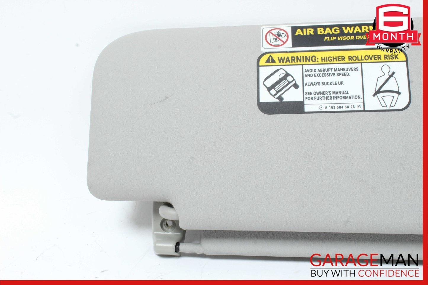 06-12 Mercedes X164 GL450 ML550 Sun Visor Sunvisor Front Left Side Gray