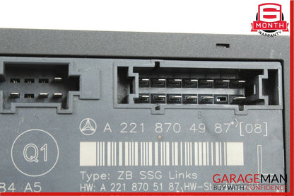 07-13 Mercedes W221 S550 S63 AMG Front Left Driver Side Under Seat Control Unit