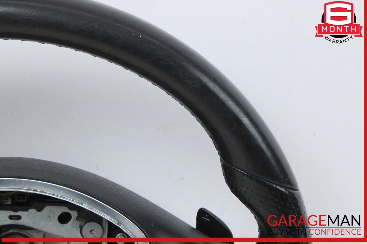 15-18 Mercedes W205 C300 GLC300 Steering Wheel Black w/ Paddle Shifters Assy OEM