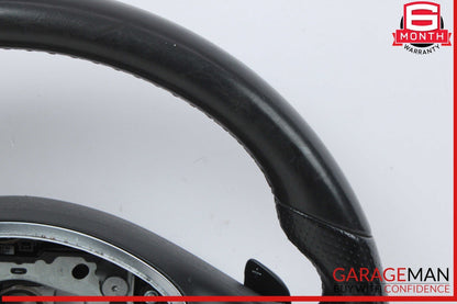 15-18 Mercedes W205 C300 GLC300 Steering Wheel Black w/ Paddle Shifters Assy OEM