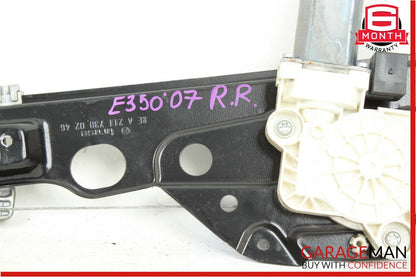 03-09 Mercedes W211 E350 E55 AMG Rear Right Side Door Window Regulator Motor OEM
